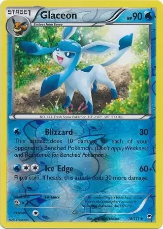 XY Furious Fists - Glaceon Reverse