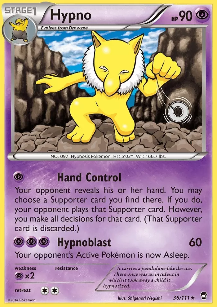 XY Furious Fists - Hypno