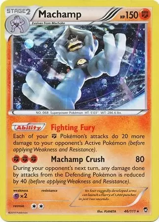 XY Furious Fists - Machamp Cosmos Holo
