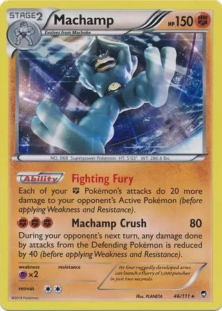 XY Furious Fists - Machamp Holo