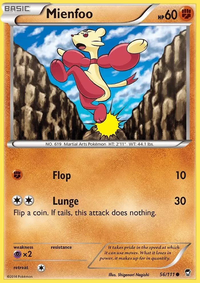 XY Furious Fists - Mienfoo