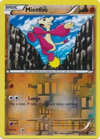 XY Furious Fists - Mienfoo Reverse