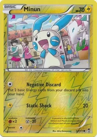 XY Furious Fists - Minun Reverse