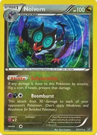 XY Furious Fists - Noivern Cosmos Holo