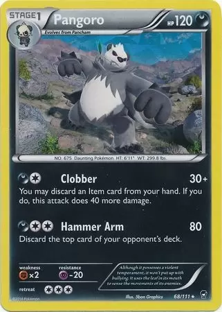 XY Furious Fists - Pangoro Holo Carcked Ice