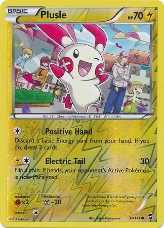 XY Furious Fists - Plusle Reverse