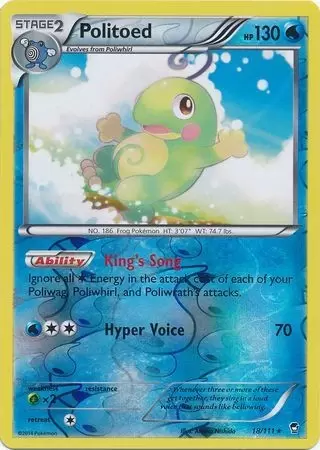 XY Furious Fists - Politoed Reverse