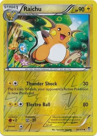 XY Furious Fists - Raichu Reverse