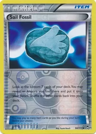 XY Furious Fists - Sail Fossil Reverse