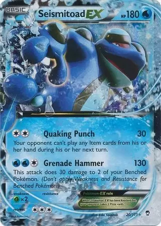 XY Furious Fists - Seismitoad EX