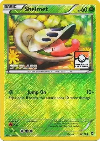 XY Furious Fists - Shelmet Reverse 2nd Place Pokemon League