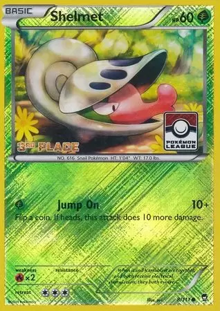 XY Furious Fists - Shelmet Reverse 3rd Place Pokemon League