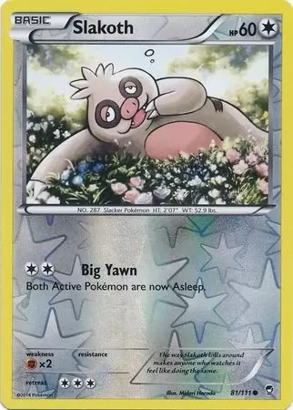 XY Furious Fists - Slakoth Reverse