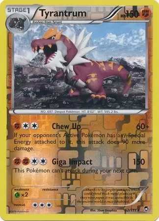 XY Furious Fists - Tyrantrum Reverse