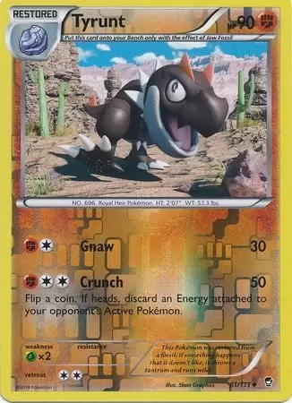 XY Furious Fists - Tyrunt Reverse