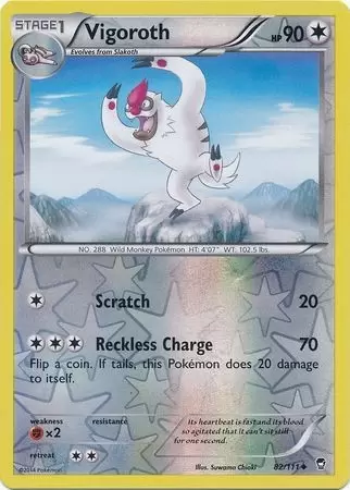 XY Furious Fists - Vigoroth Reverse