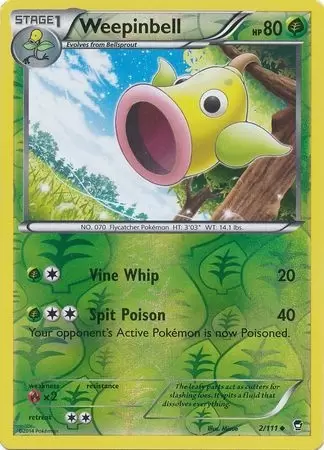 XY Furious Fists - Weepinbell Reverse