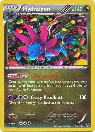 XY Phantom Forces - Hydreigon Cosmos Holo