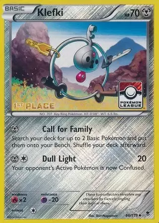 XY Phantom Forces - Klefki Reverse 1st Place Pokemon League