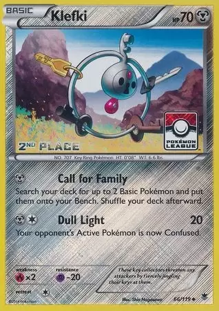 XY Phantom Forces - Klefki Reverse 2nd Place Pokemon League