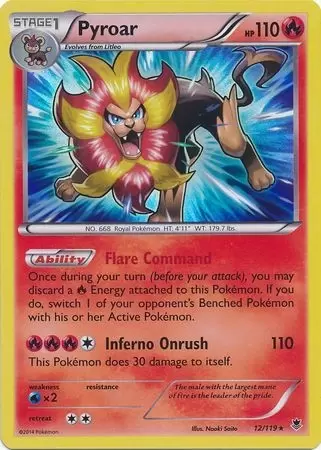 XY Phantom Forces - Pyroar Holo