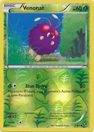 XY Phantom Forces - Venonat Reverse