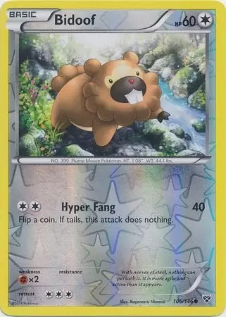 XY Series - Bidoof Reverse