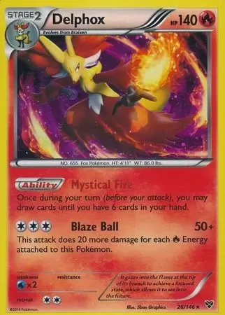 XY Series - Delphox Cosmos Holo