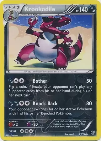 XY Series - Krookodile Reverse