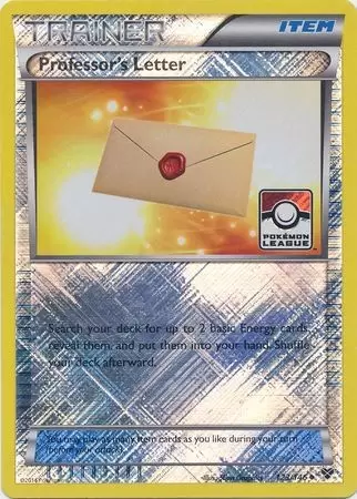 XY Series - Professor\'s Letter Reverse Pokemon League