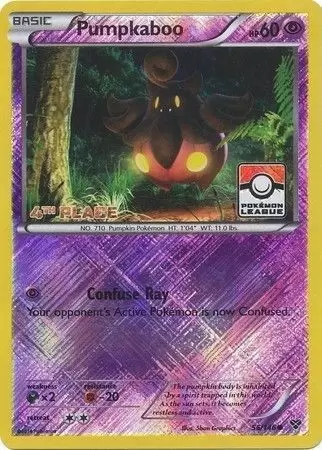 XY Series - Pumpkaboo Reverse 4th Place Pokemon League
