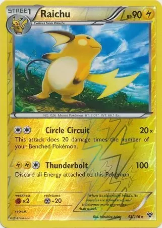 XY Series - Raichu Reverse