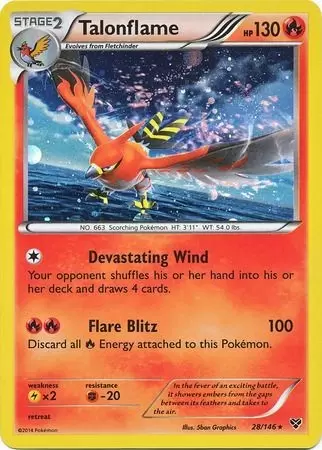 XY Series - Talonflame Cosmos Holo