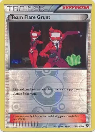 Team Flare Grunt Reverse - XY Series Pokémon card 129/146