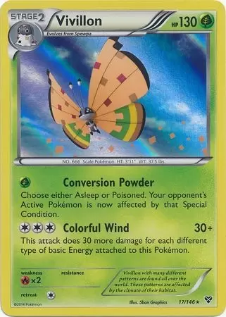 XY Series - Vivillon High Plains Holo
