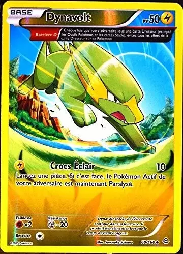 Pokémon XY Primo Choc - Dynavolt Reverse
