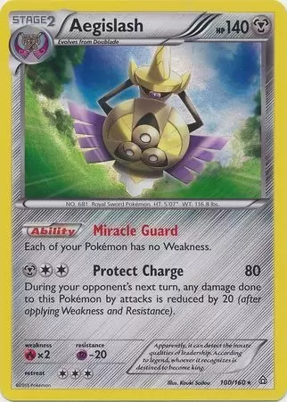 XY Primal Clash - Aegislash Holo