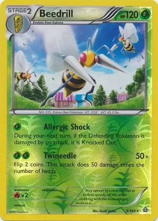 XY Primal Clash - Beedrill Reverse