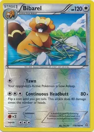 XY Primal Clash - Bibarel Reverse