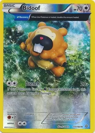 XY Primal Clash - Bidoof Reverse