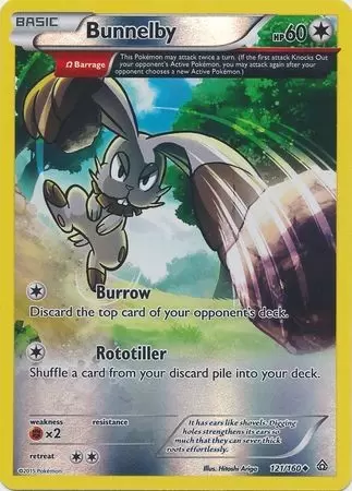 XY Primal Clash - Bunnelby Reverse