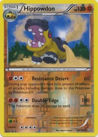 XY Primal Clash - Hippowdon reverse