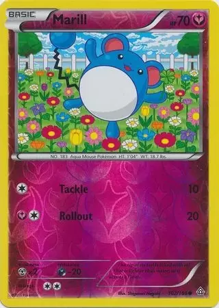 XY Primal Clash - Marill Reverse