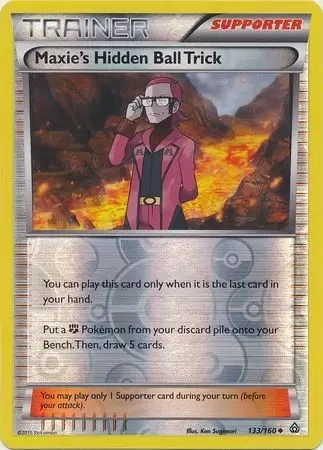 XY Primal Clash - Maxie\'s Hidden Ball Trick Reverse