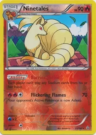 XY Primal Clash - Ninetales Reverse