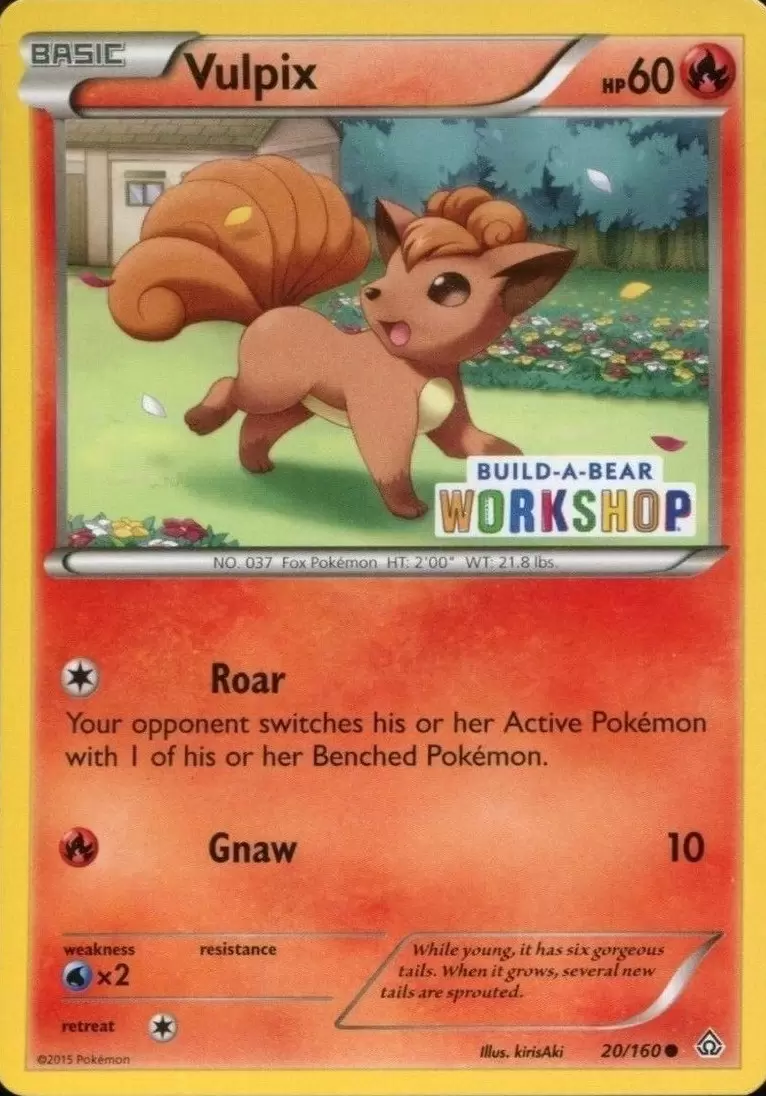 XY Primal Clash - Vulpix Build-A-Bear Workshop