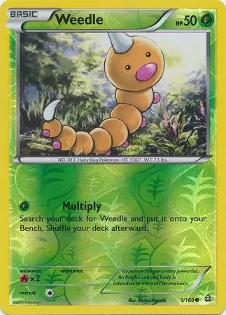 XY Primal Clash - Weedle Reverse