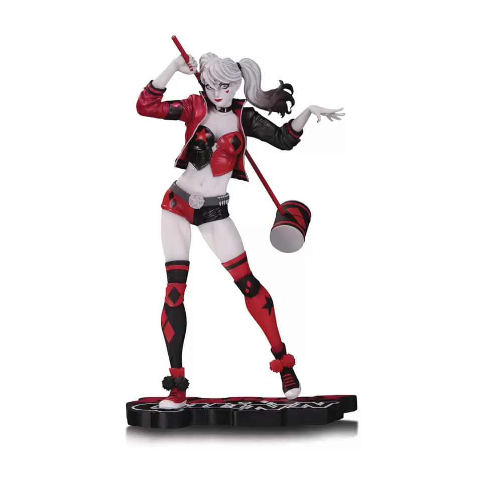 DC Collectibles Statues - Harley Quinn Red White & Black Statue By Philip Tan