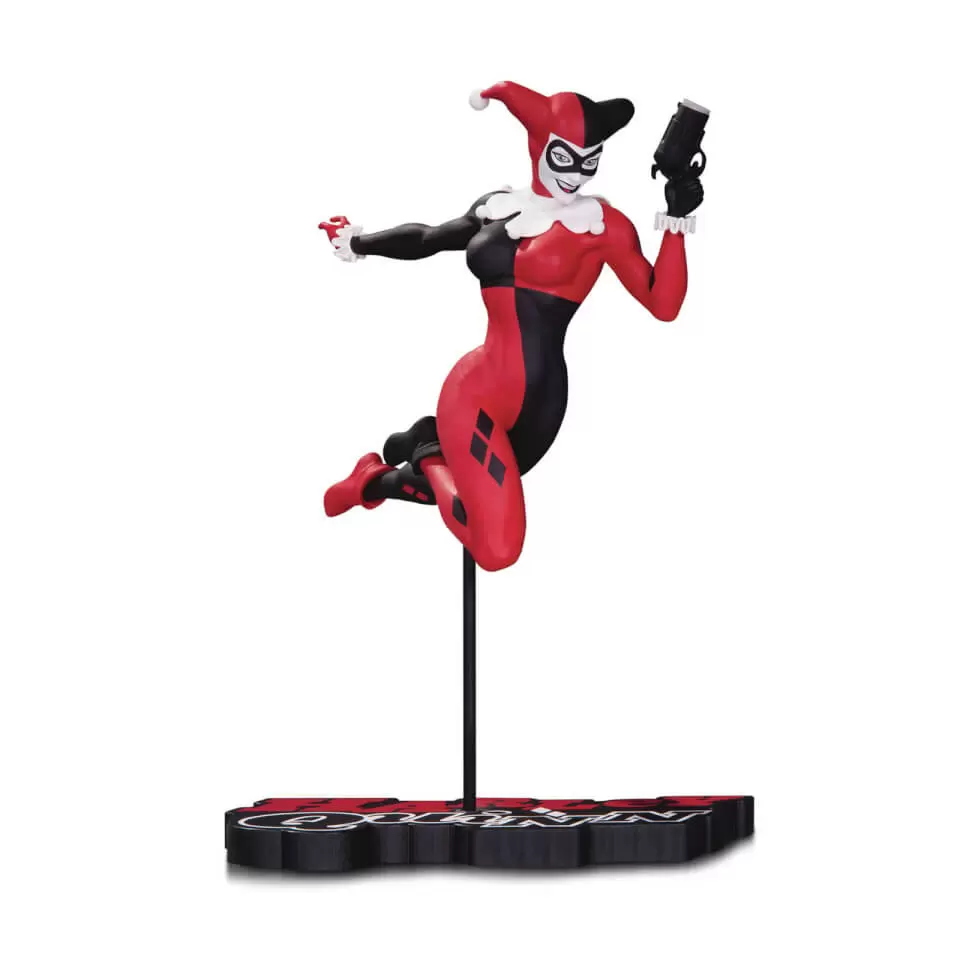 DC Collectibles Statues - Harley Quinn - Red,White & Black Statue By Terry Dodson