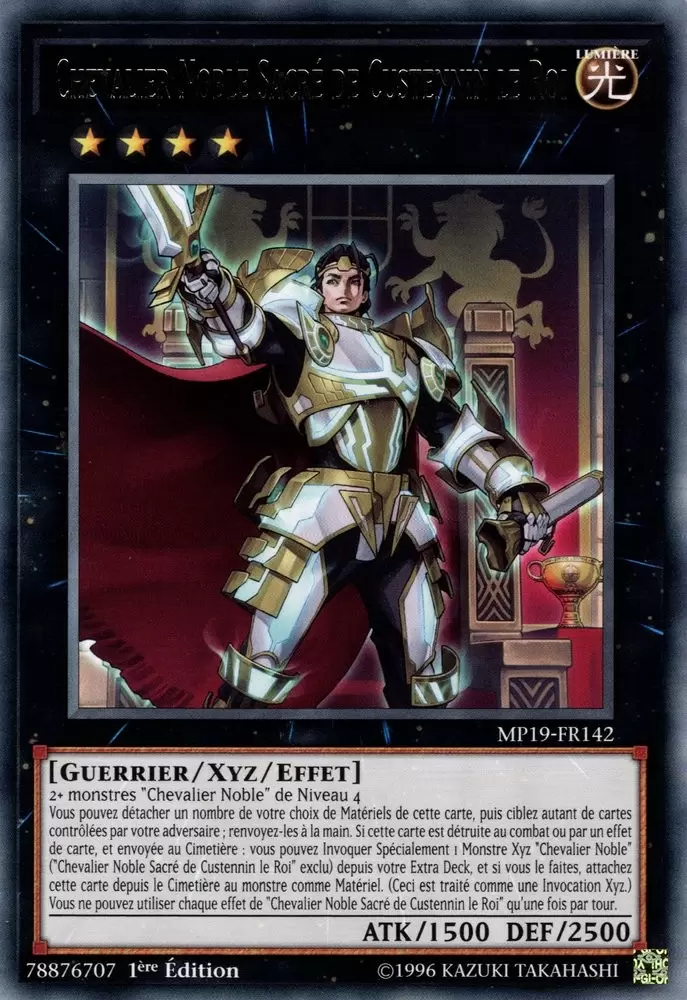 Mega Pack 2019 - Sarcophage Doré MP19 - Chevalier Noble Sacré de Custennin le Roi